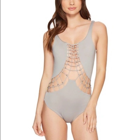 🌴HP🌴 Dolce Vita Beaded Macrame 1 PC Swim - Sample - Small - Picture 3 of 4